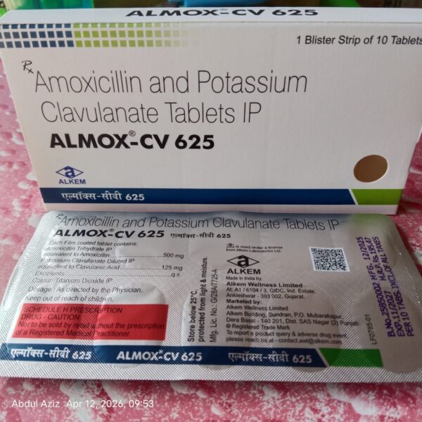 Almox CV 625 Tablet